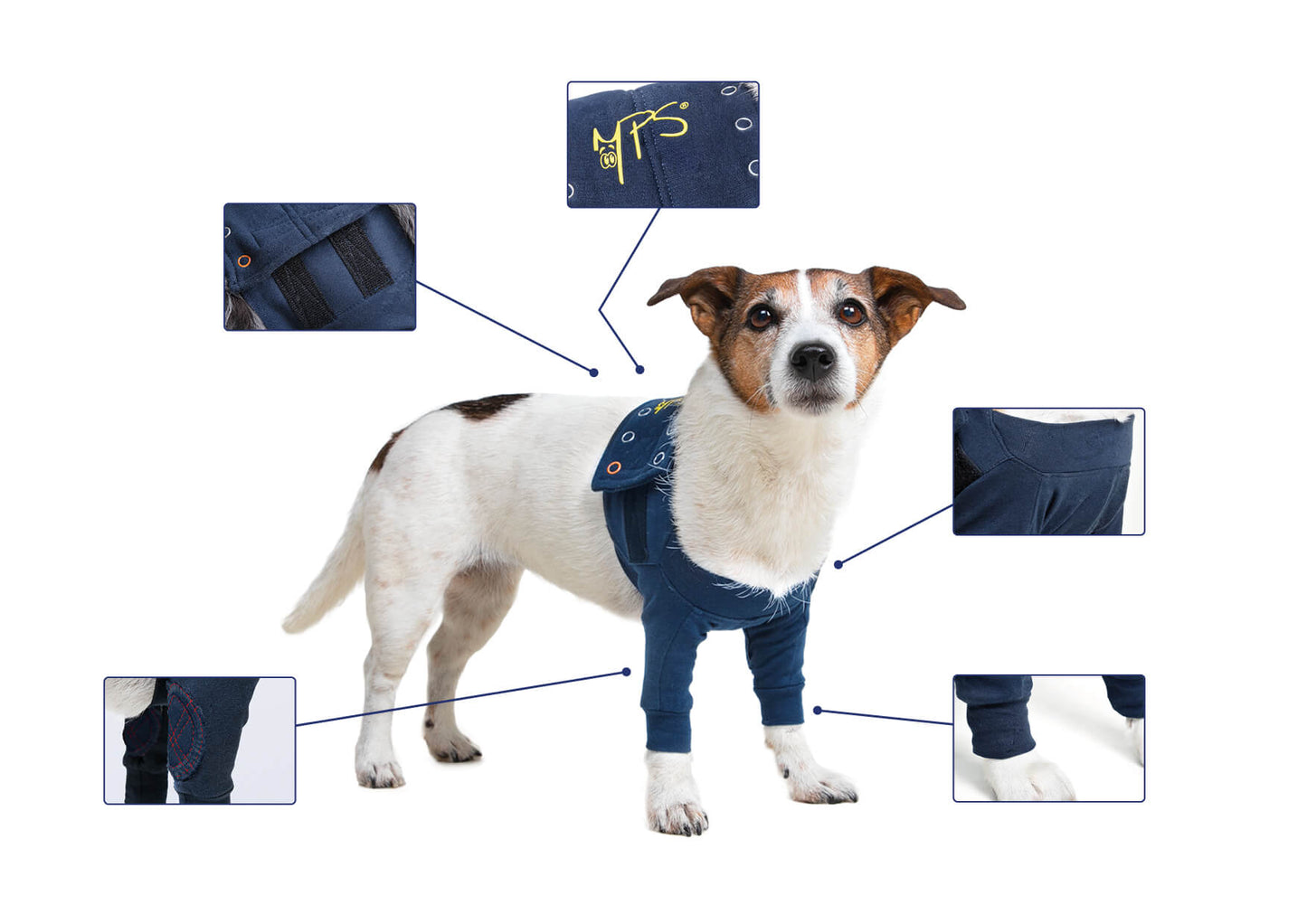 MPS-TAZ2® DOUBLE FRONT LEG SLEEVES DOG